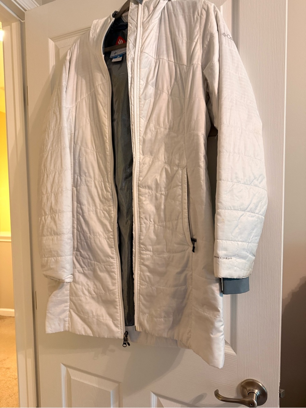 Columbia Women's White Insulated Long Coat